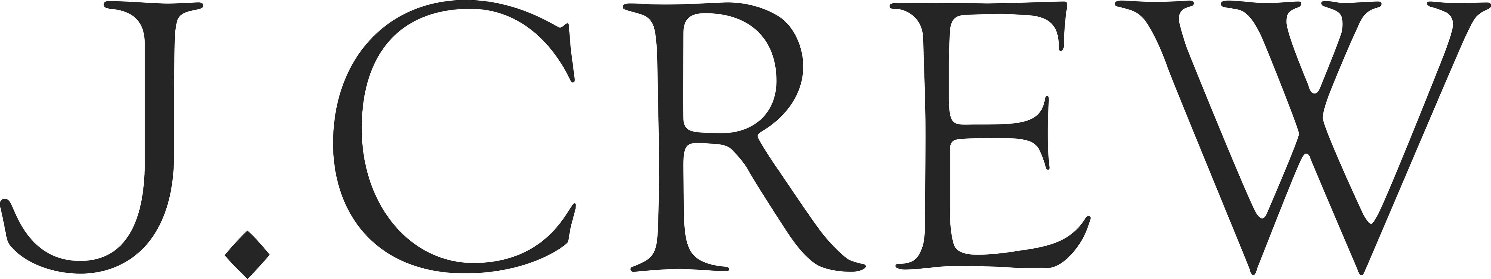The J.Crew logo is depicted in black text.