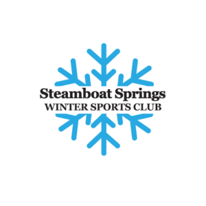 Logo for Steamboat Springs Winter Sports Club featuring a blue snowflake design.